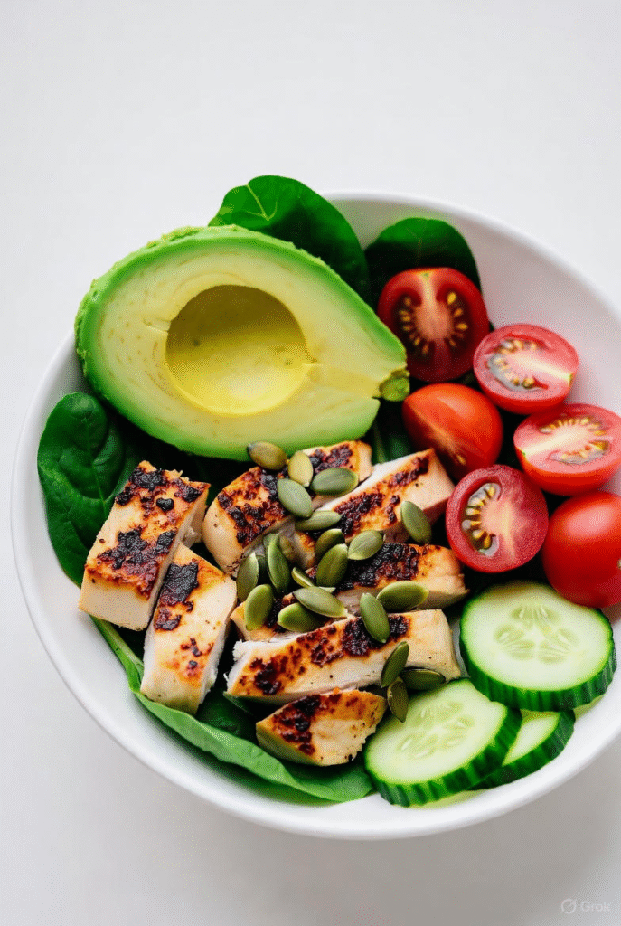 Healthy Chicken and Veggie Bowl