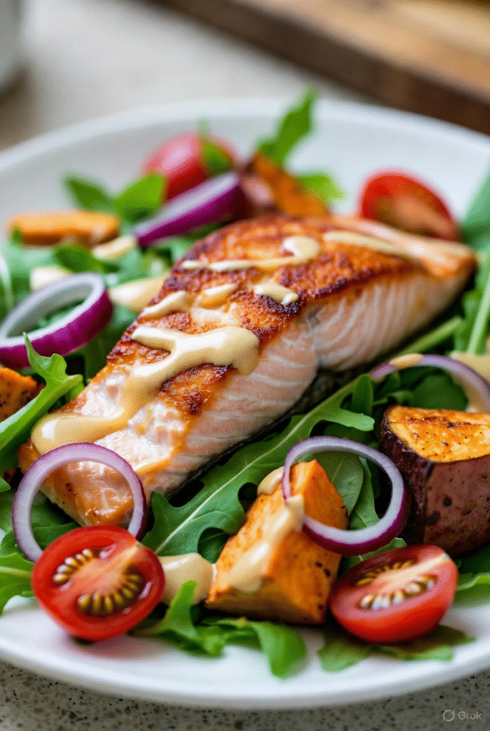 Salmon Sweet Potato Salad