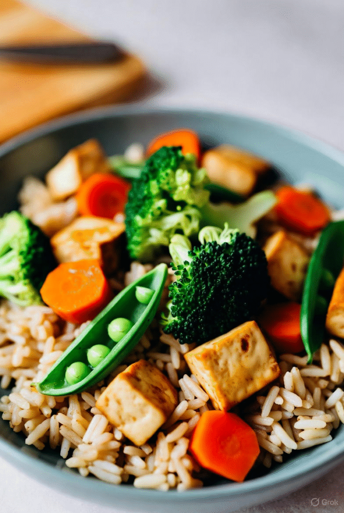 Tofu Brown Rice Stir-Fry